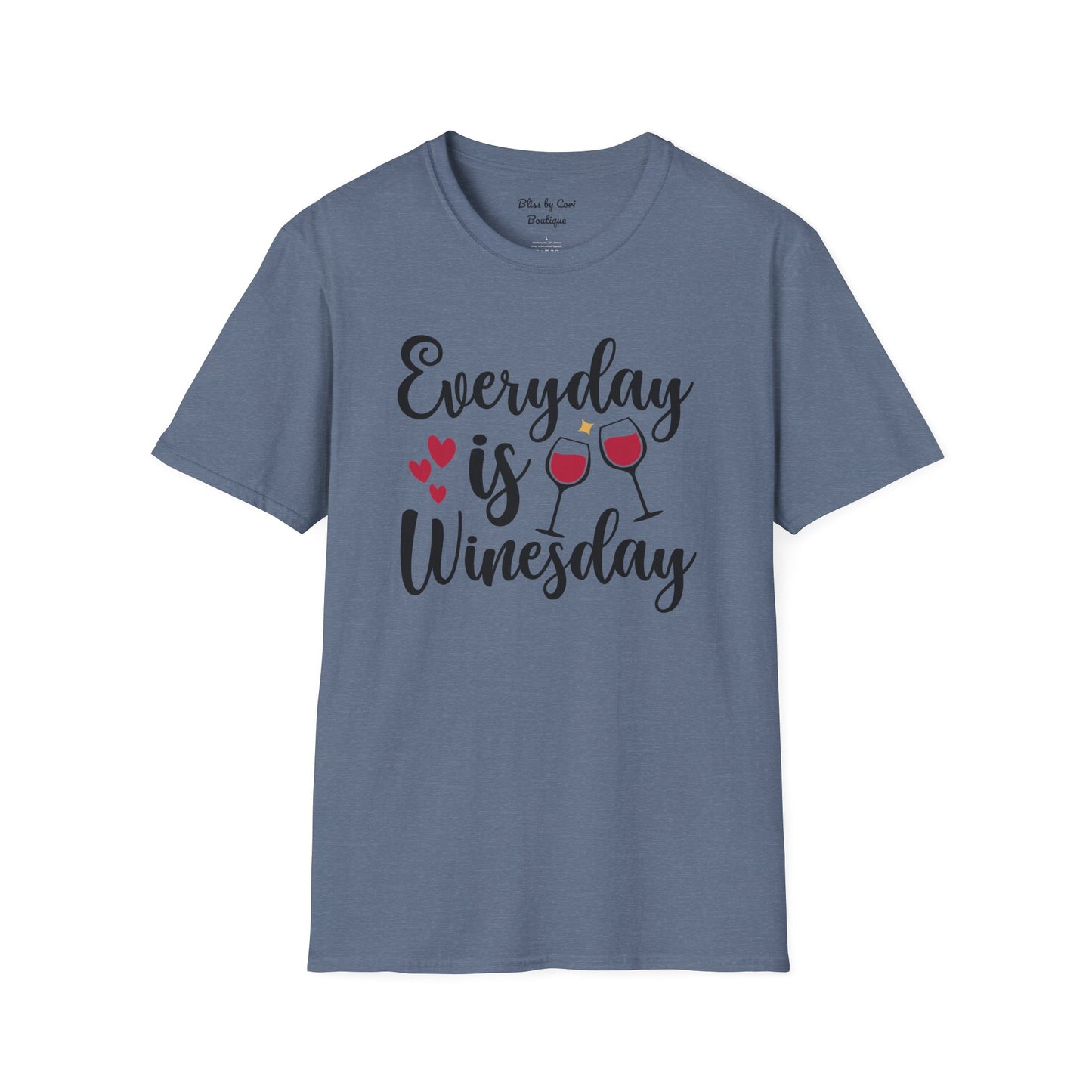 Everyday Is Winesday Softstyle T-Shirt Available In 14 Colors