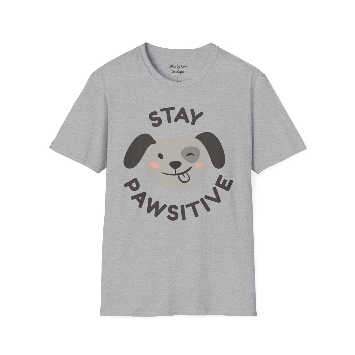 Stay Pawsitive Gildan Softstyle Tee Available In 10 Colors!