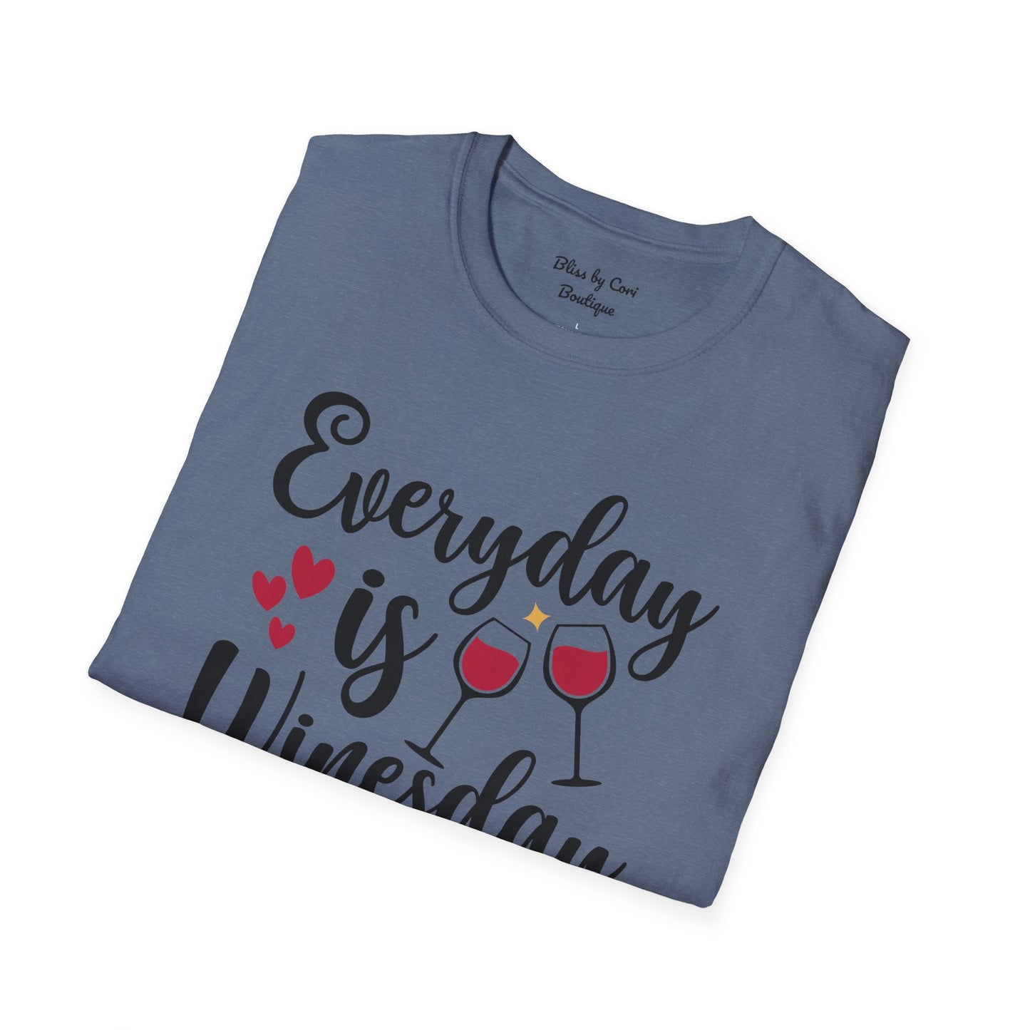 Everyday Is Winesday Softstyle T-Shirt Available In 14 Colors