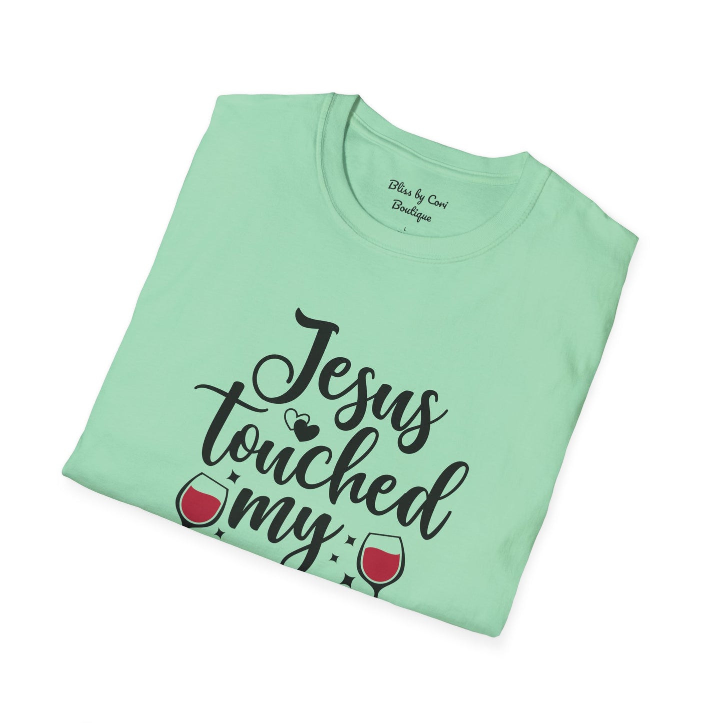 Jesus Touched My Water Softstyle T-Shirt Available In 14 Colors