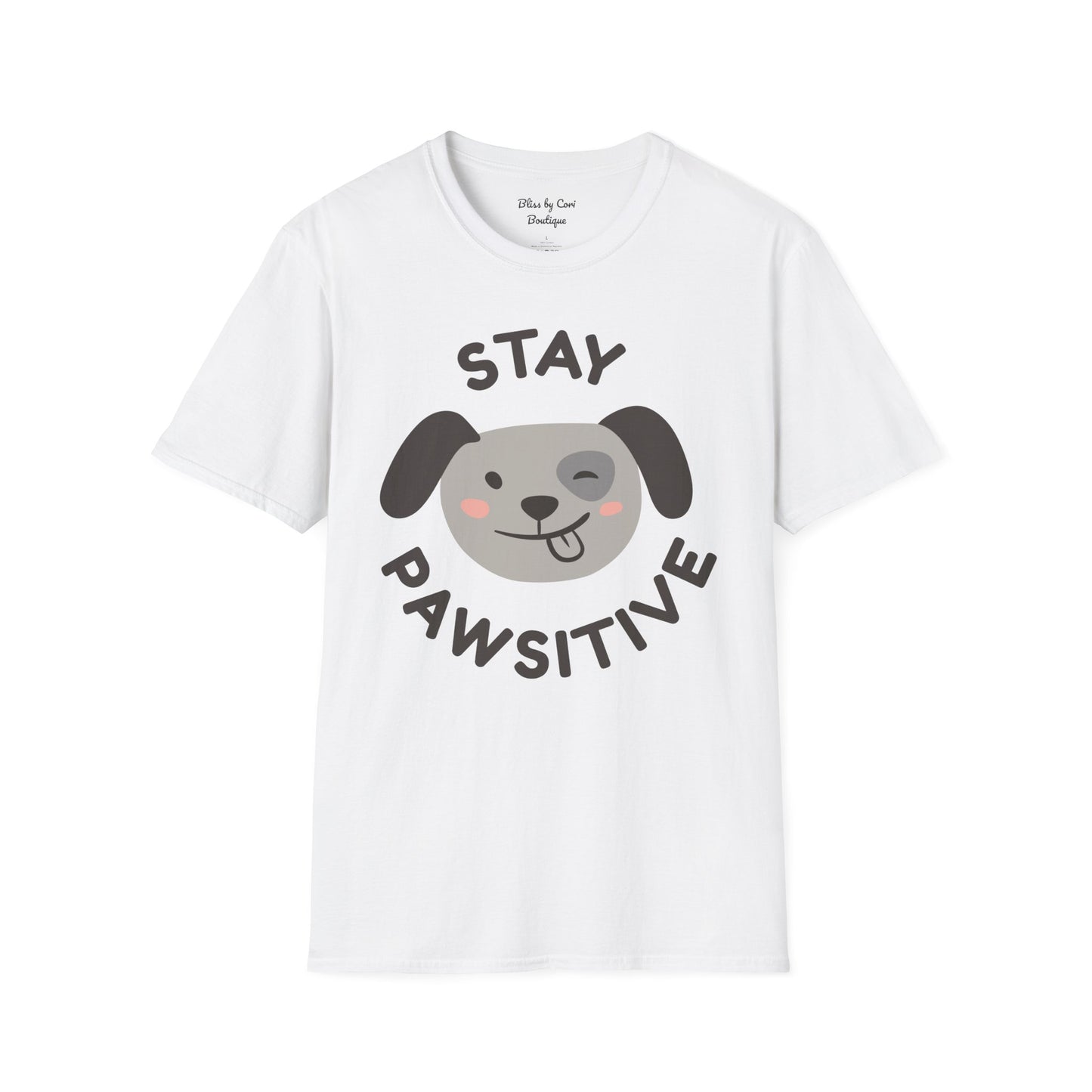 Stay Pawsitive Gildan Softstyle Tee Available In 10 Colors!