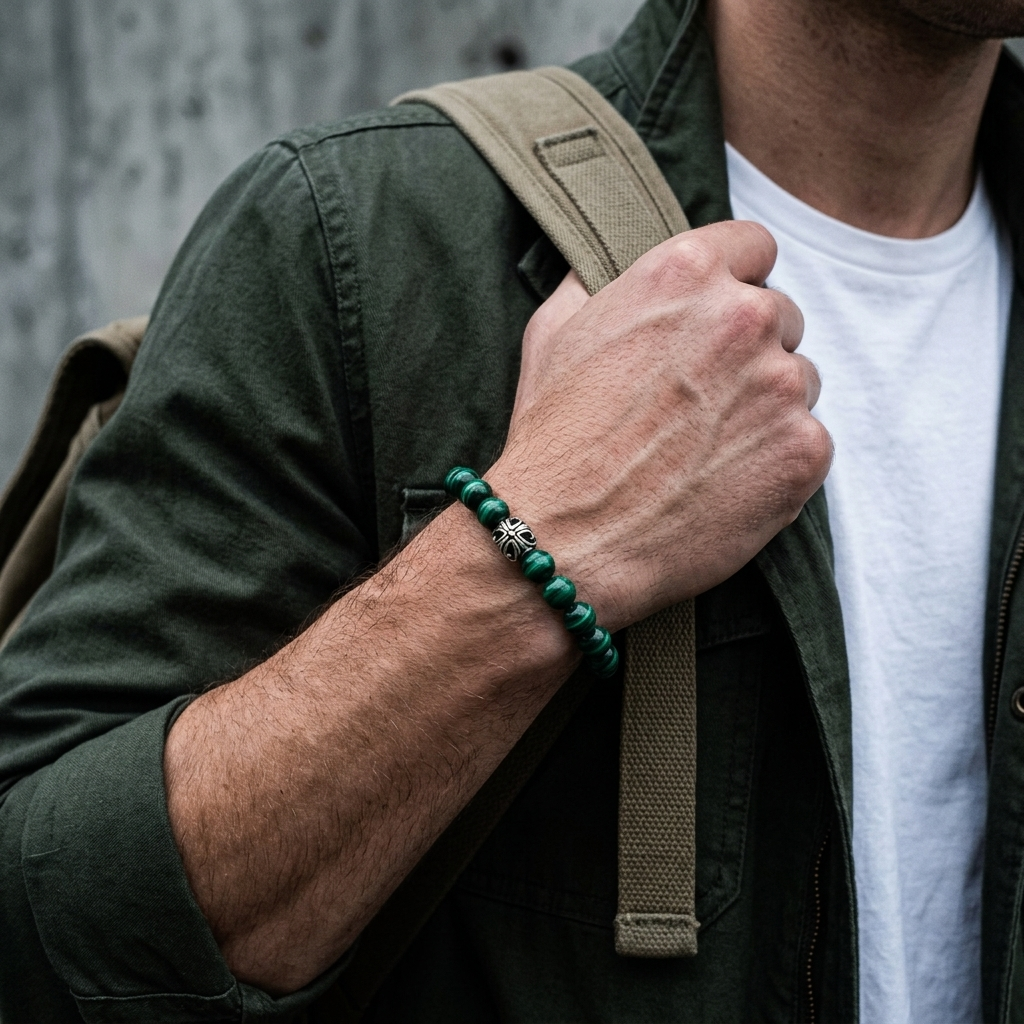 Malachite Gemstone Bracelet