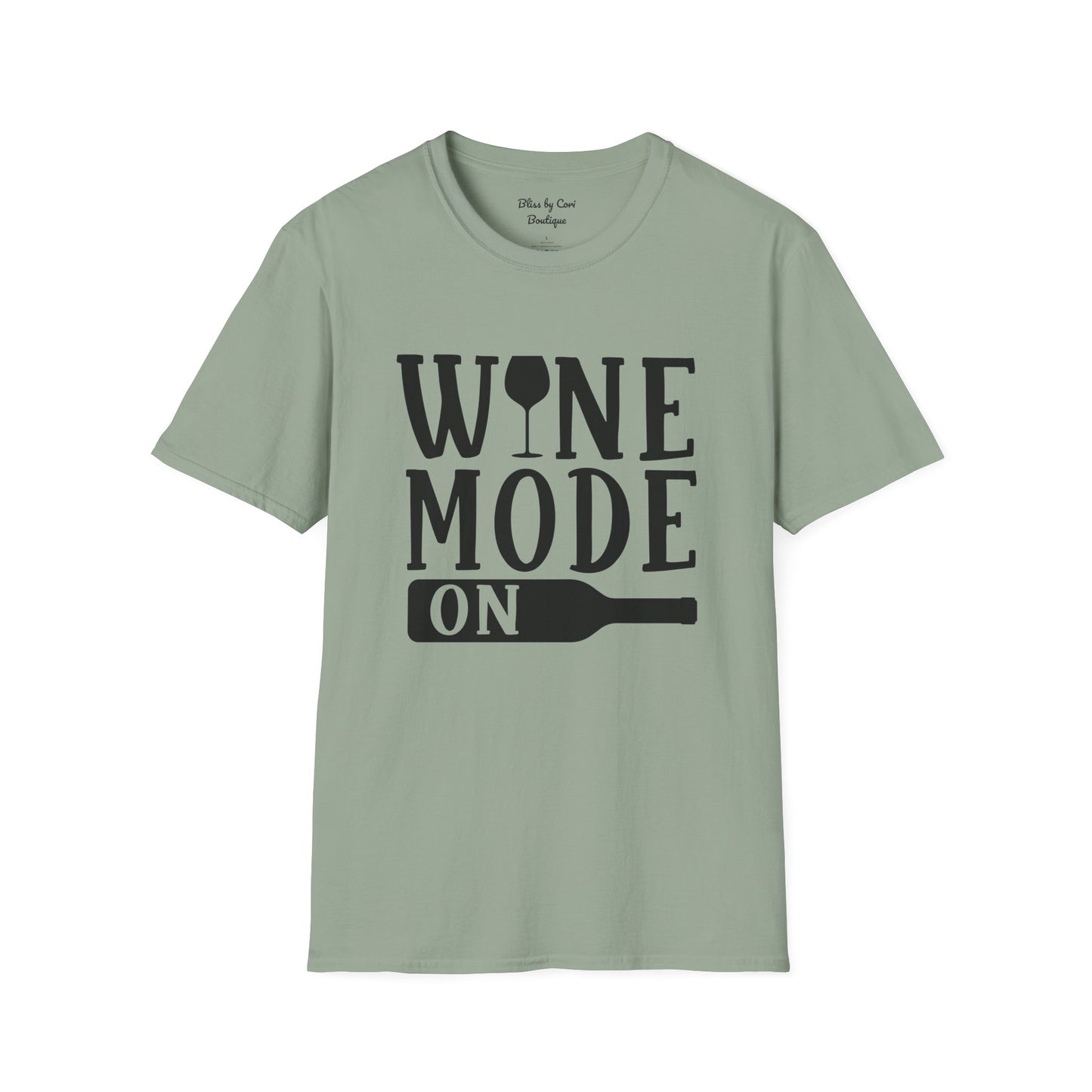 Wine Mode On Softstyle T-Shirt Available In 14 Colors