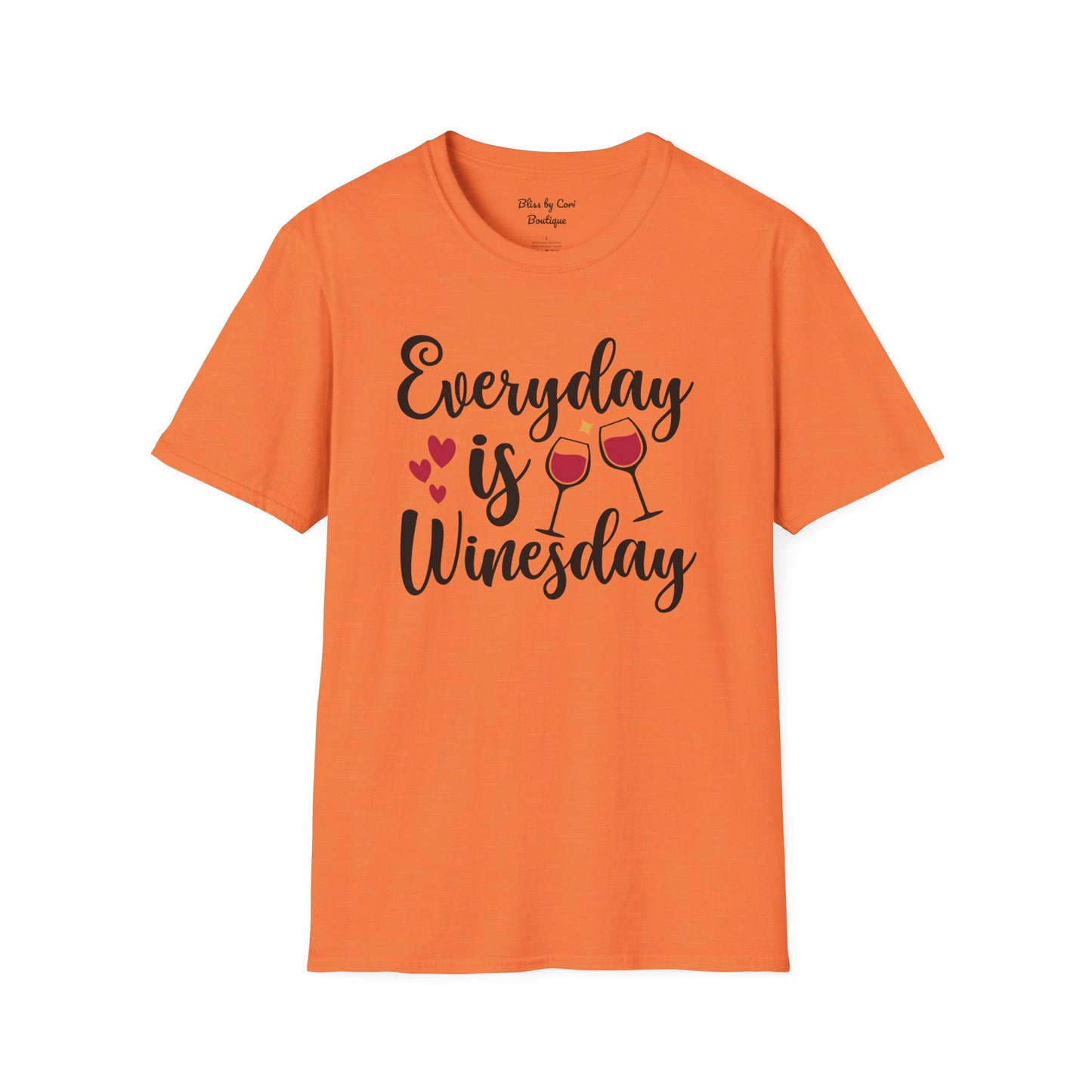 Everyday Is Winesday Softstyle T-Shirt Available In 14 Colors