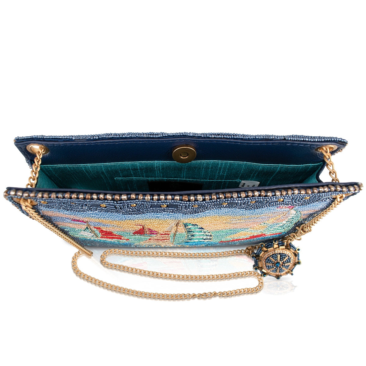 Mary Frances - Yacht Life Blue Sailboat Handbag