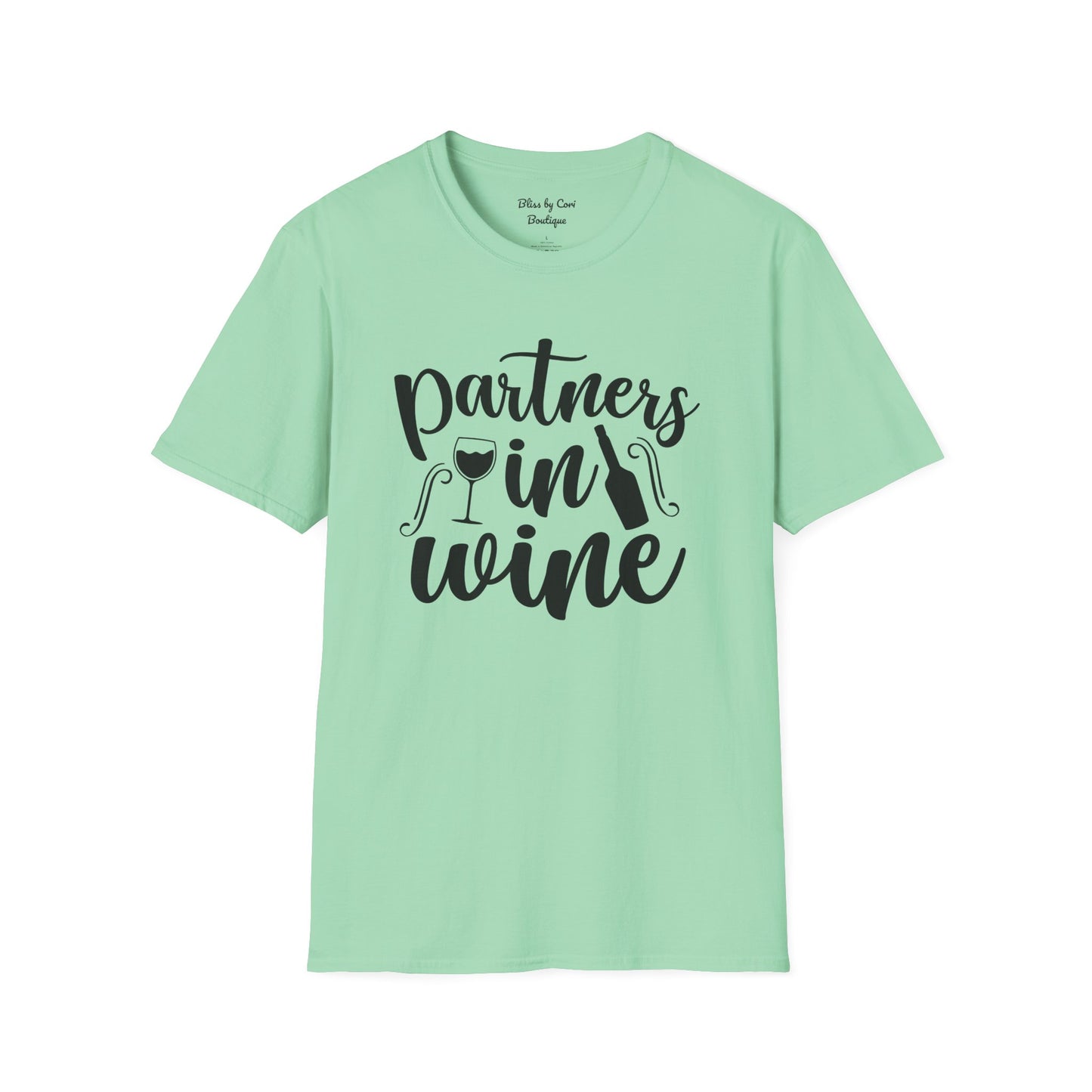 Partners In Wine Softstyle T-Shirt Available In 14 Colors