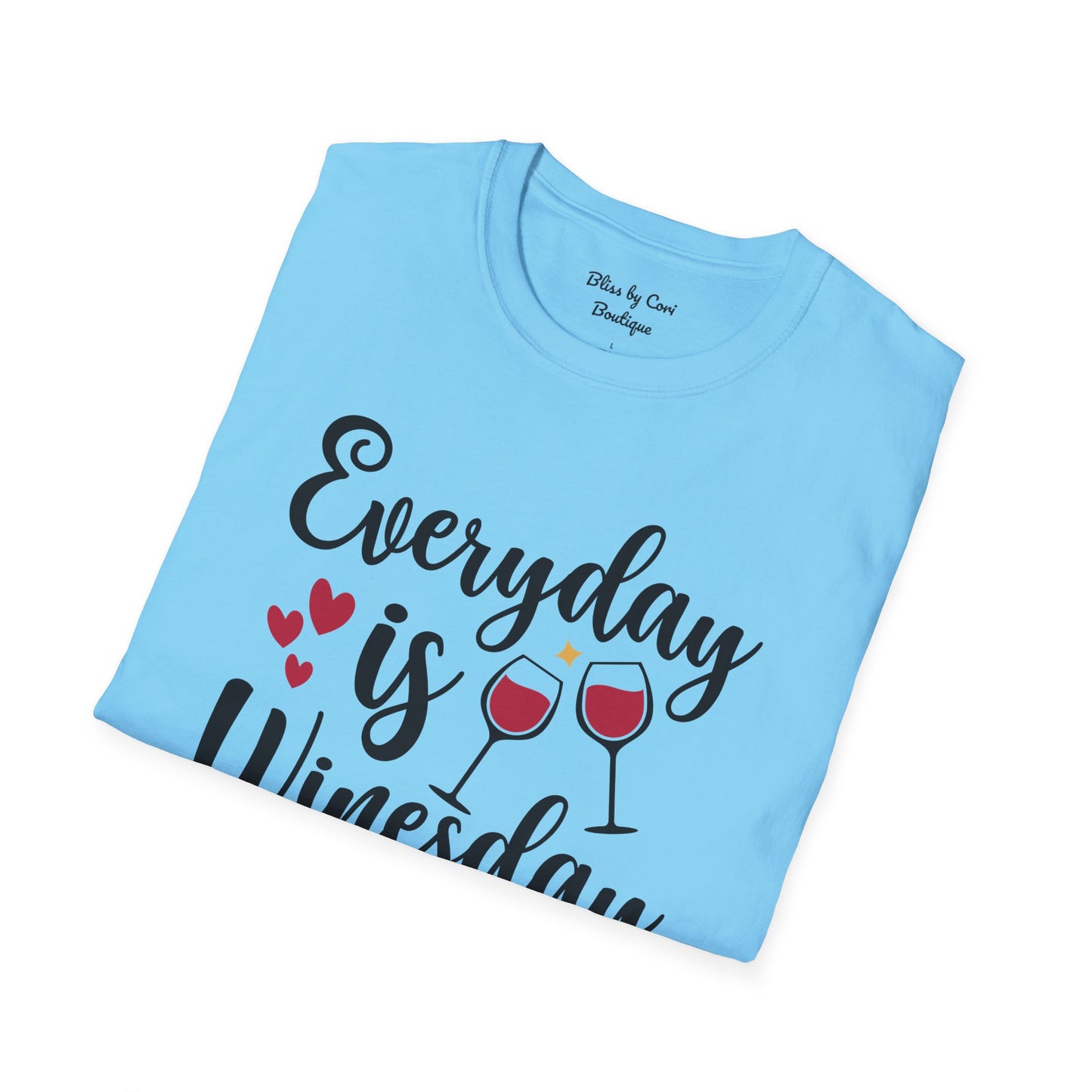 Everyday Is Winesday Softstyle T-Shirt Available In 14 Colors