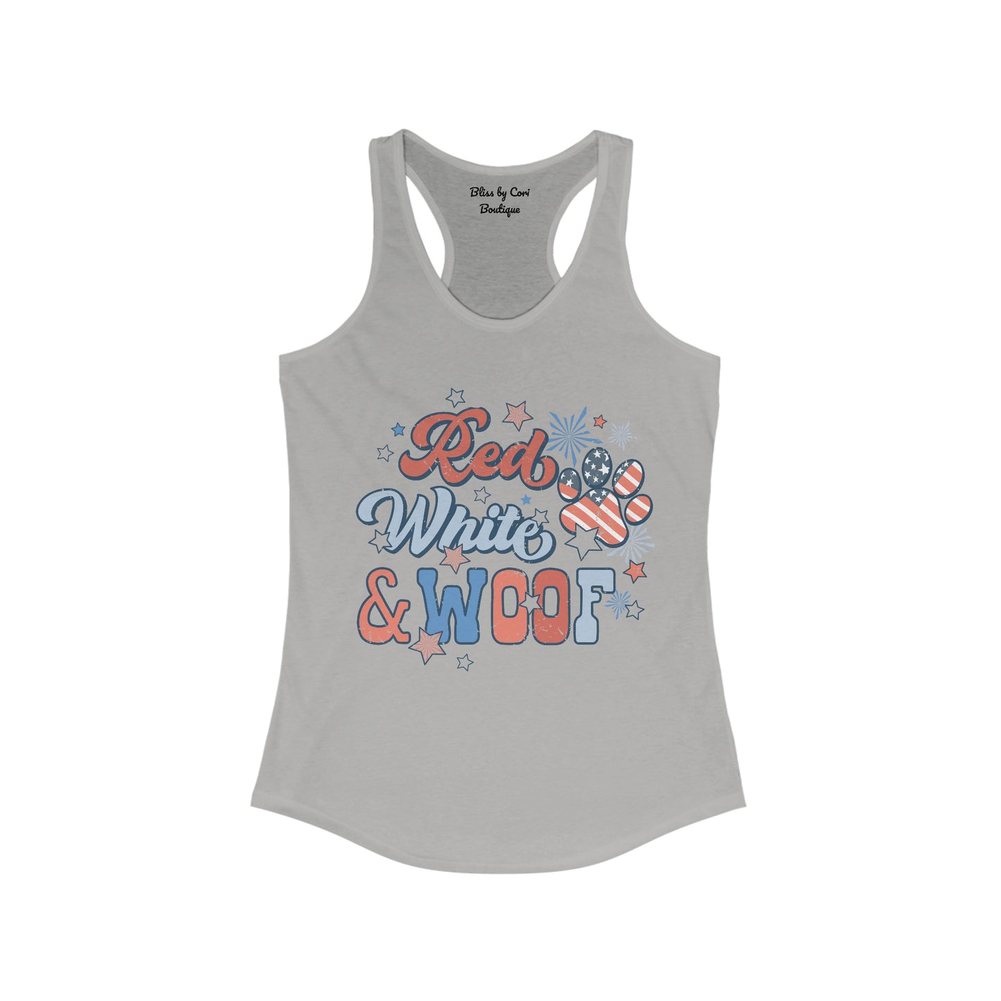 Red White & Woof Women's Ideal Racerback Tank