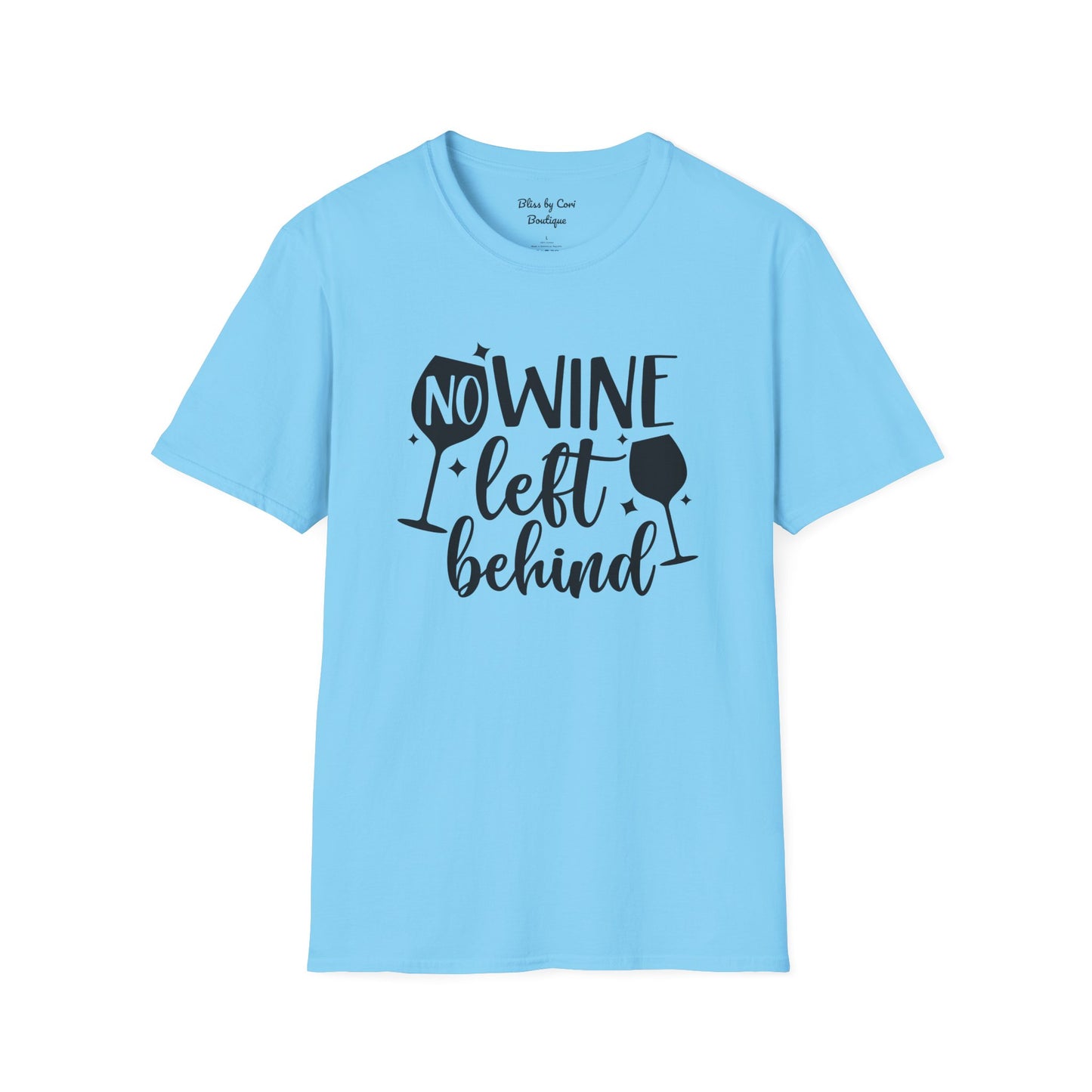 No Wine Left Behind Softstyle T-Shirt Available In 14 Colors