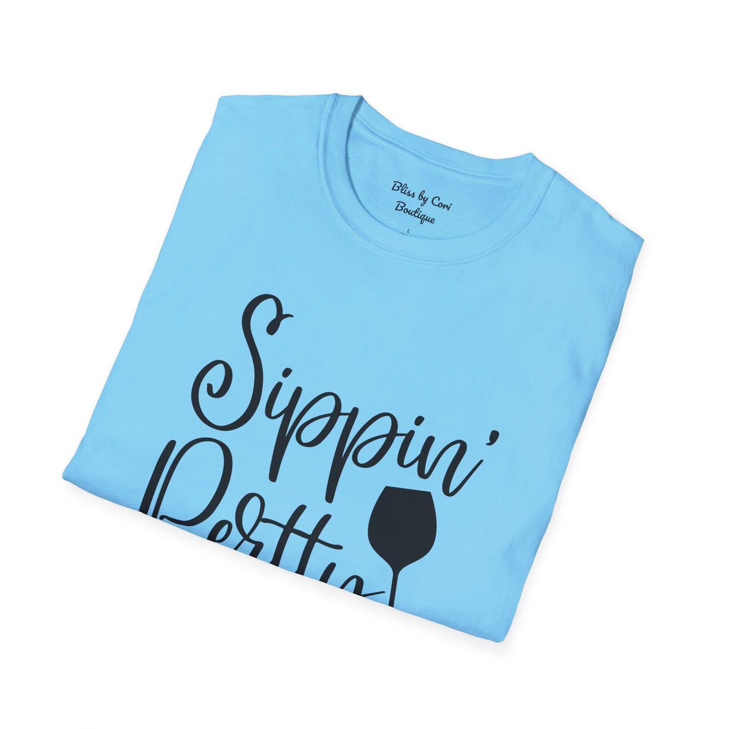 Sippin' Pretty Softstyle T-Shirt Available In 14 Colors