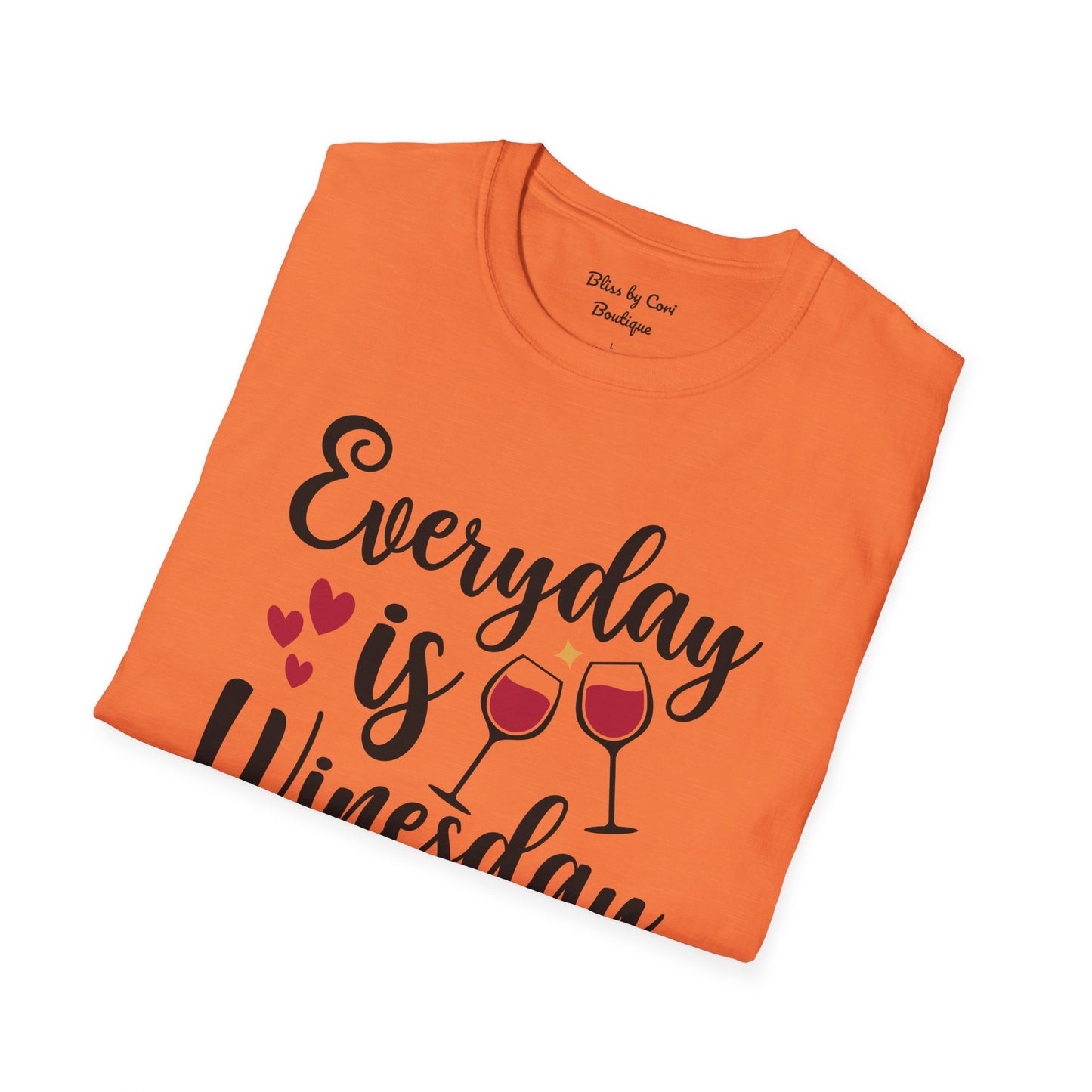 Everyday Is Winesday Softstyle T-Shirt Available In 14 Colors