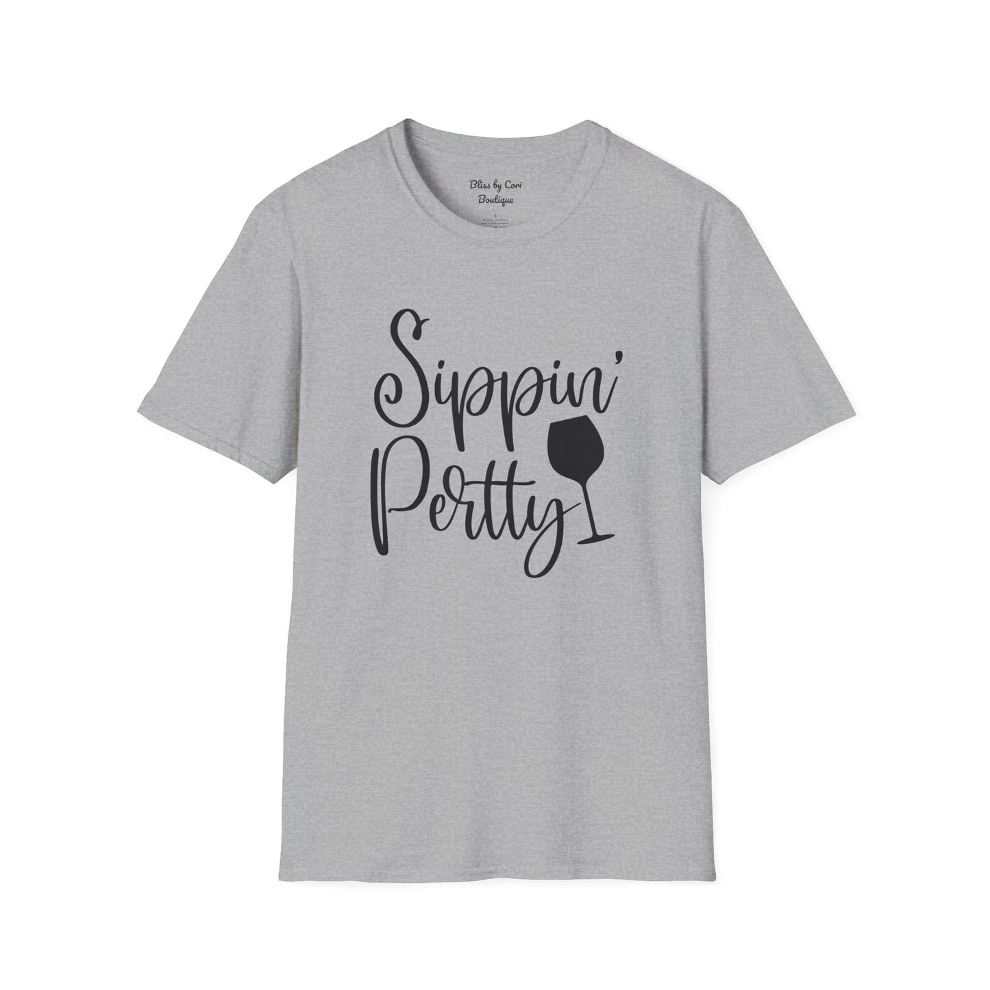 Sippin' Pretty Softstyle T-Shirt Available In 14 Colors