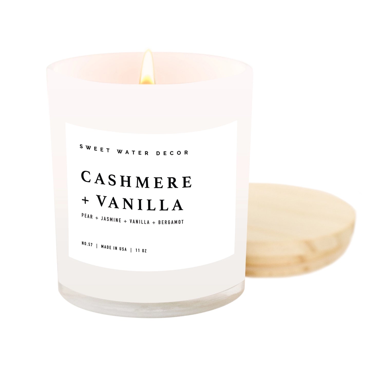 Cashmere & Vanilla 11 oz Soy Candle - Home Decor & Gifts