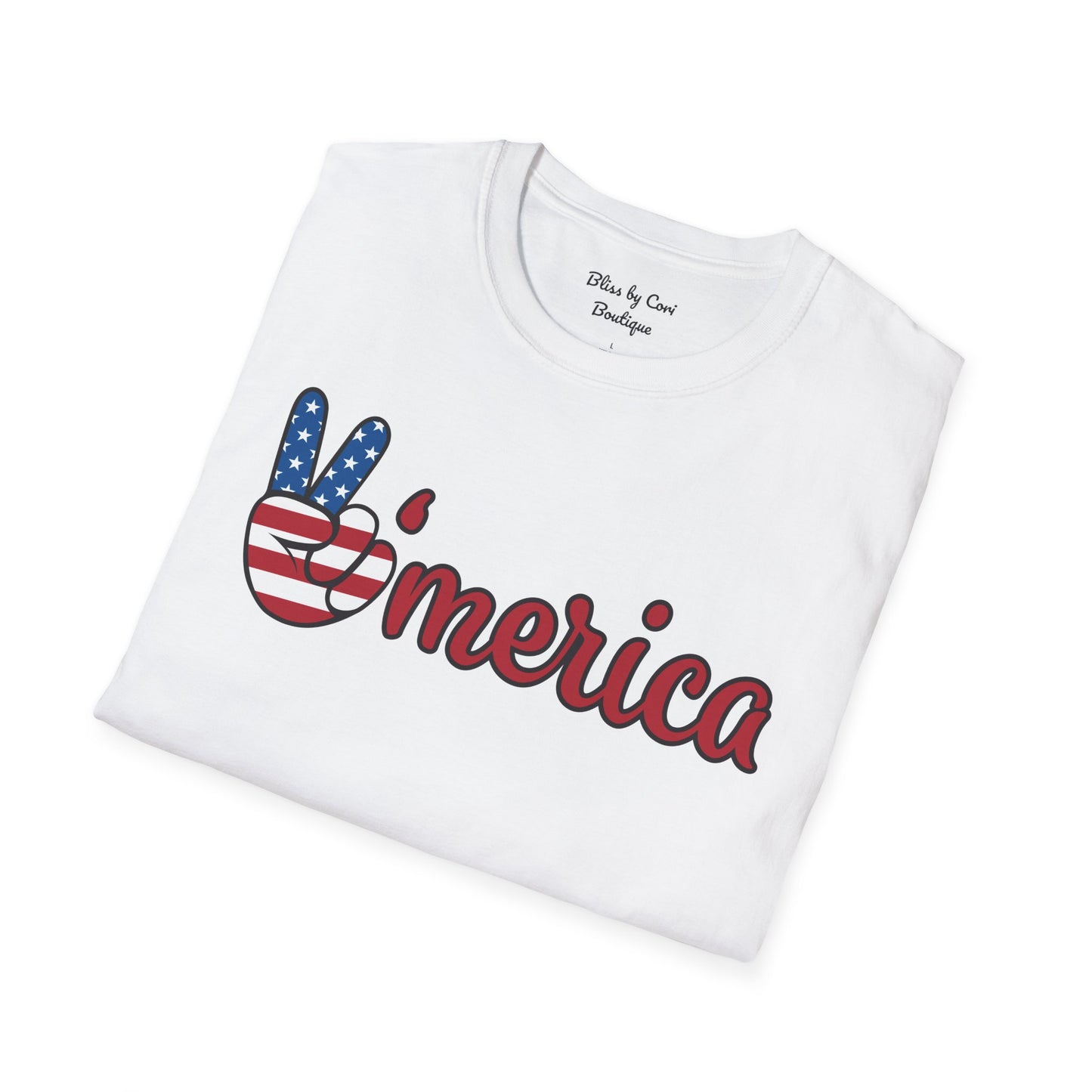 M'erica 4th Of July Unisex Softstyle T-Shirt Available In 3 Colors