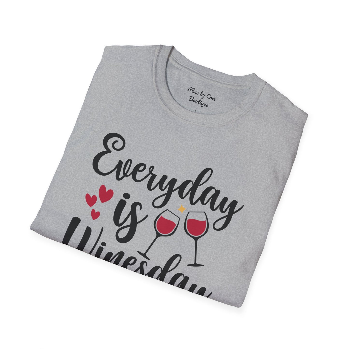 Everyday Is Winesday Softstyle T-Shirt Available In 14 Colors