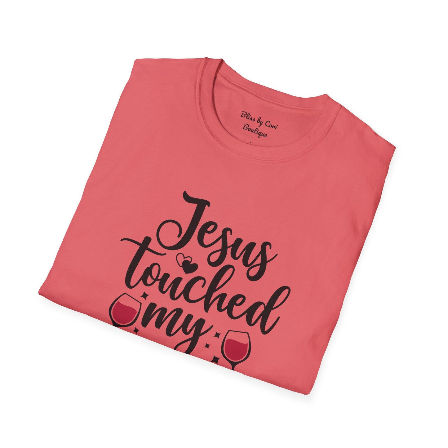 Jesus Touched My Water Softstyle T-Shirt Available In 14 Colors