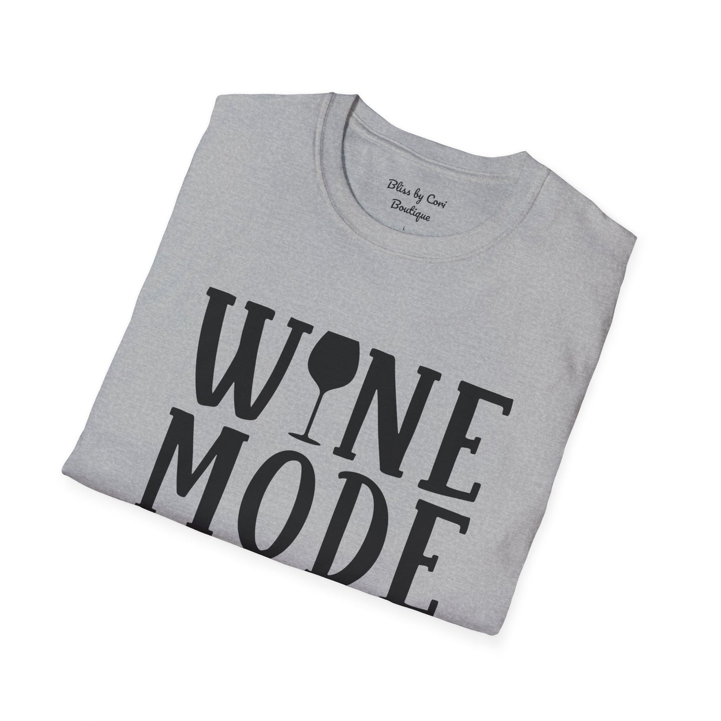 Wine Mode On Softstyle T-Shirt Available In 14 Colors