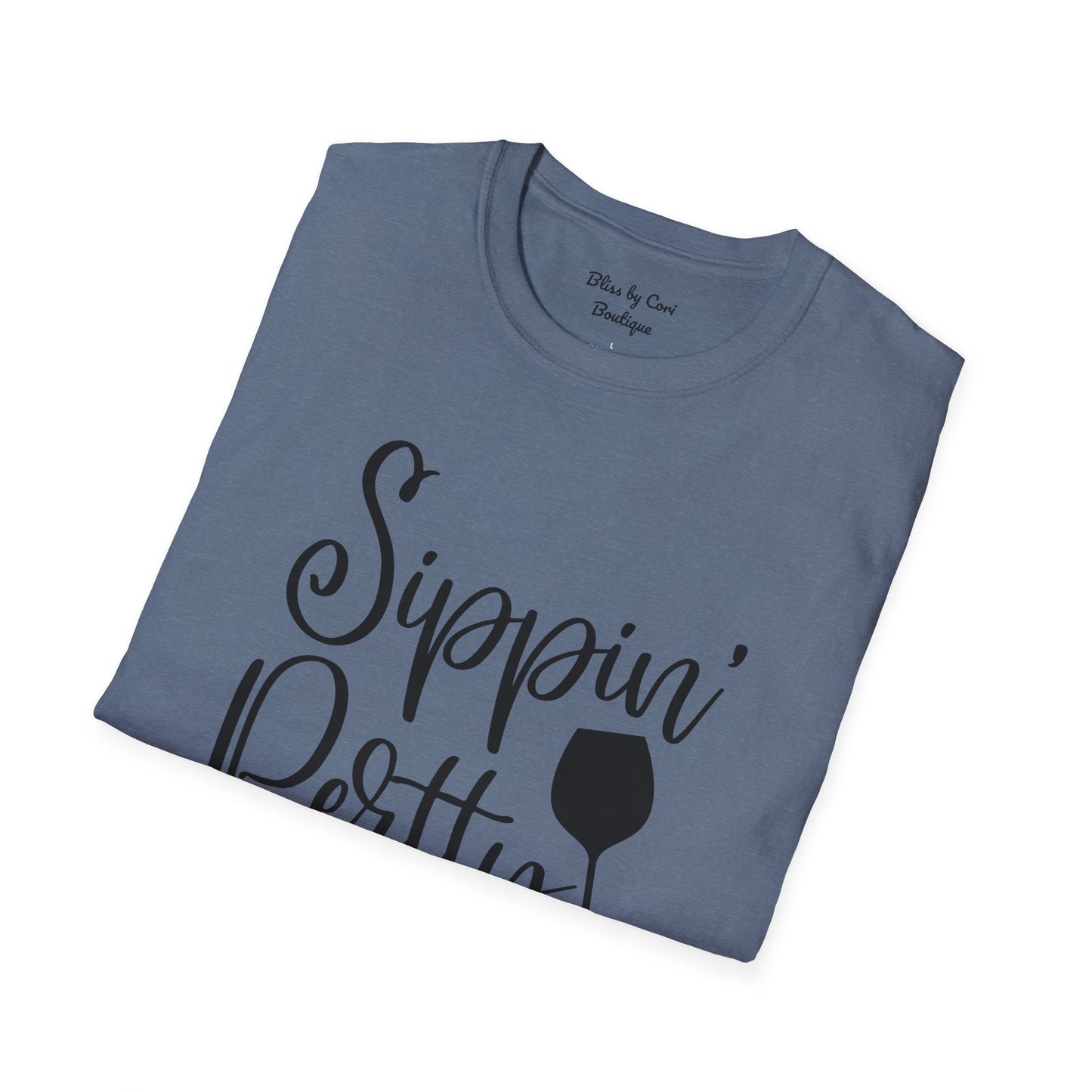 Sippin' Pretty Softstyle T-Shirt Available In 14 Colors