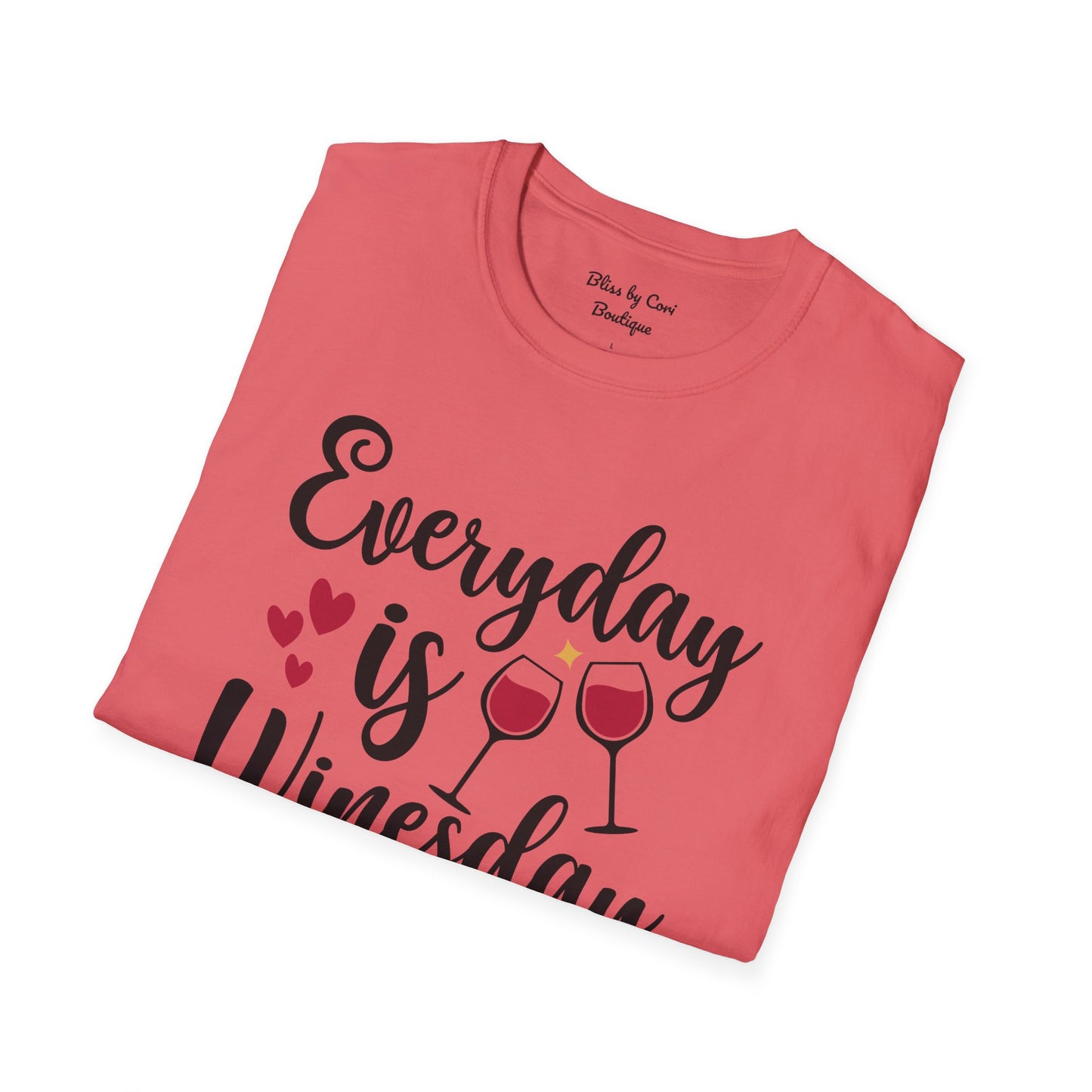 Everyday Is Winesday Softstyle T-Shirt Available In 14 Colors