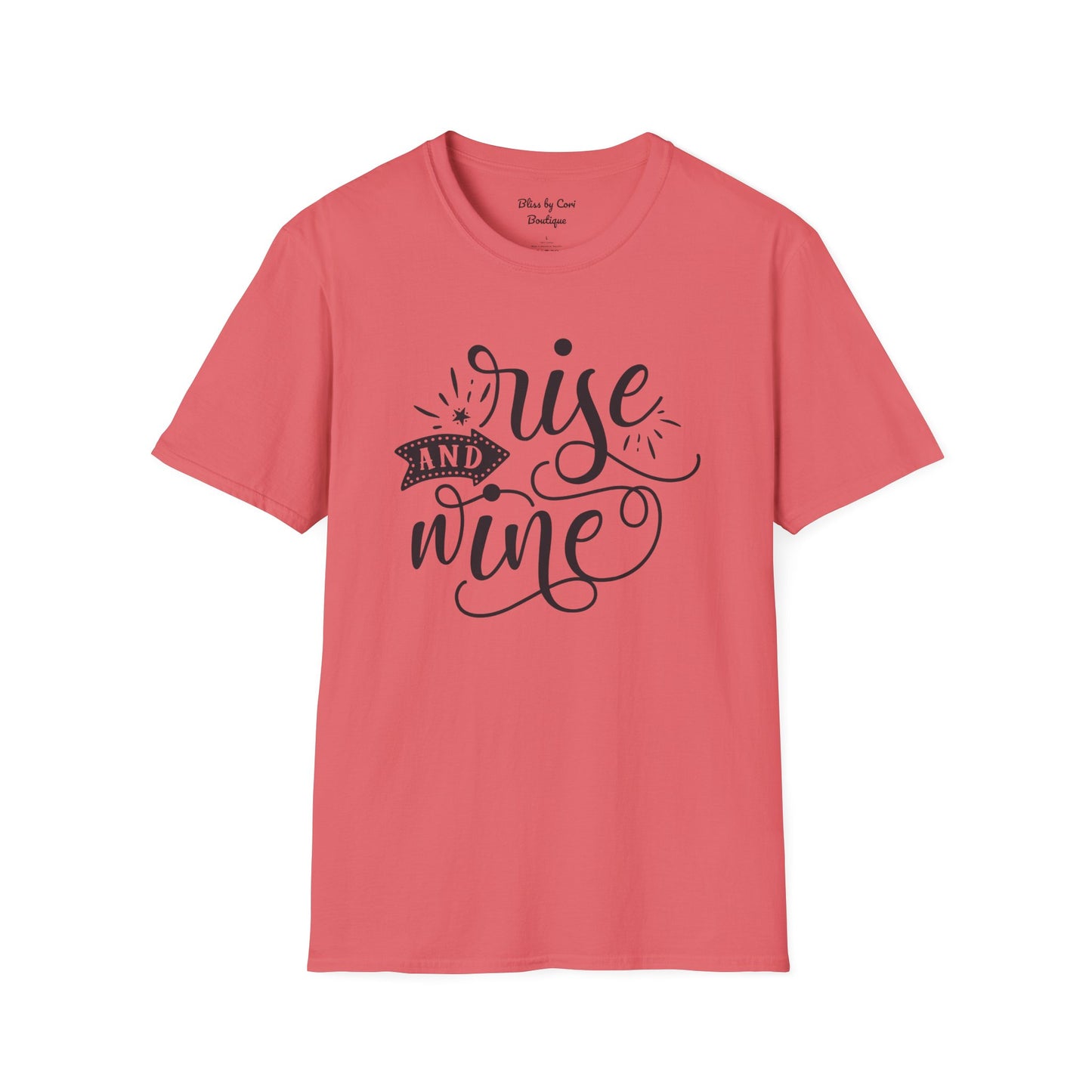 Rise & Wine Softstyle T-Shirt Available In 14 Colors