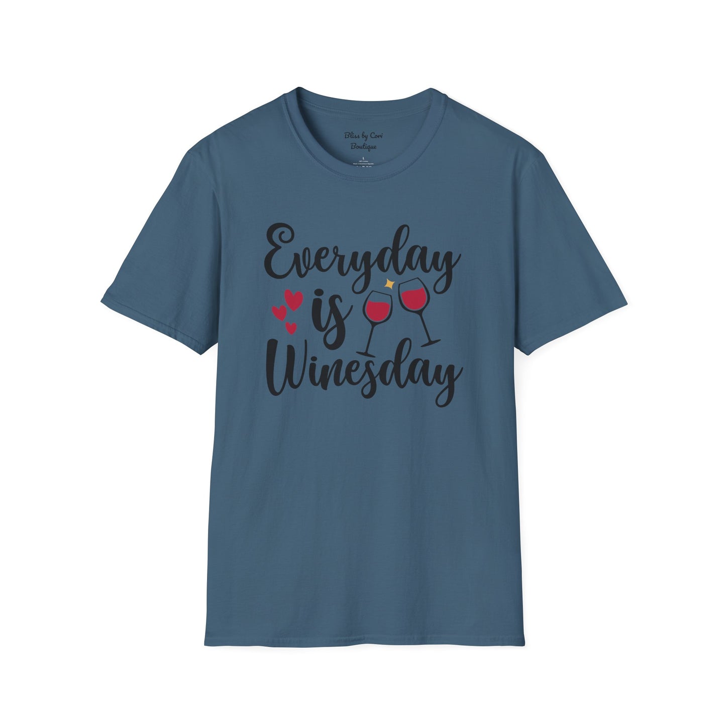 Everyday Is Winesday Softstyle T-Shirt Available In 14 Colors