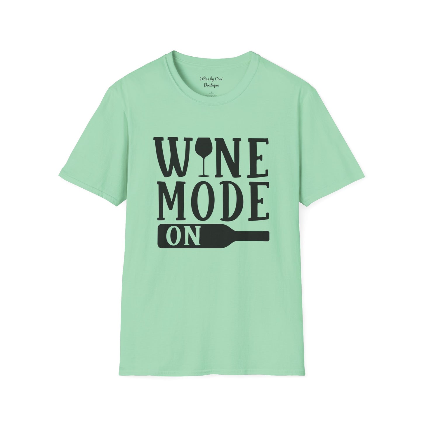 Wine Mode On Softstyle T-Shirt Available In 14 Colors