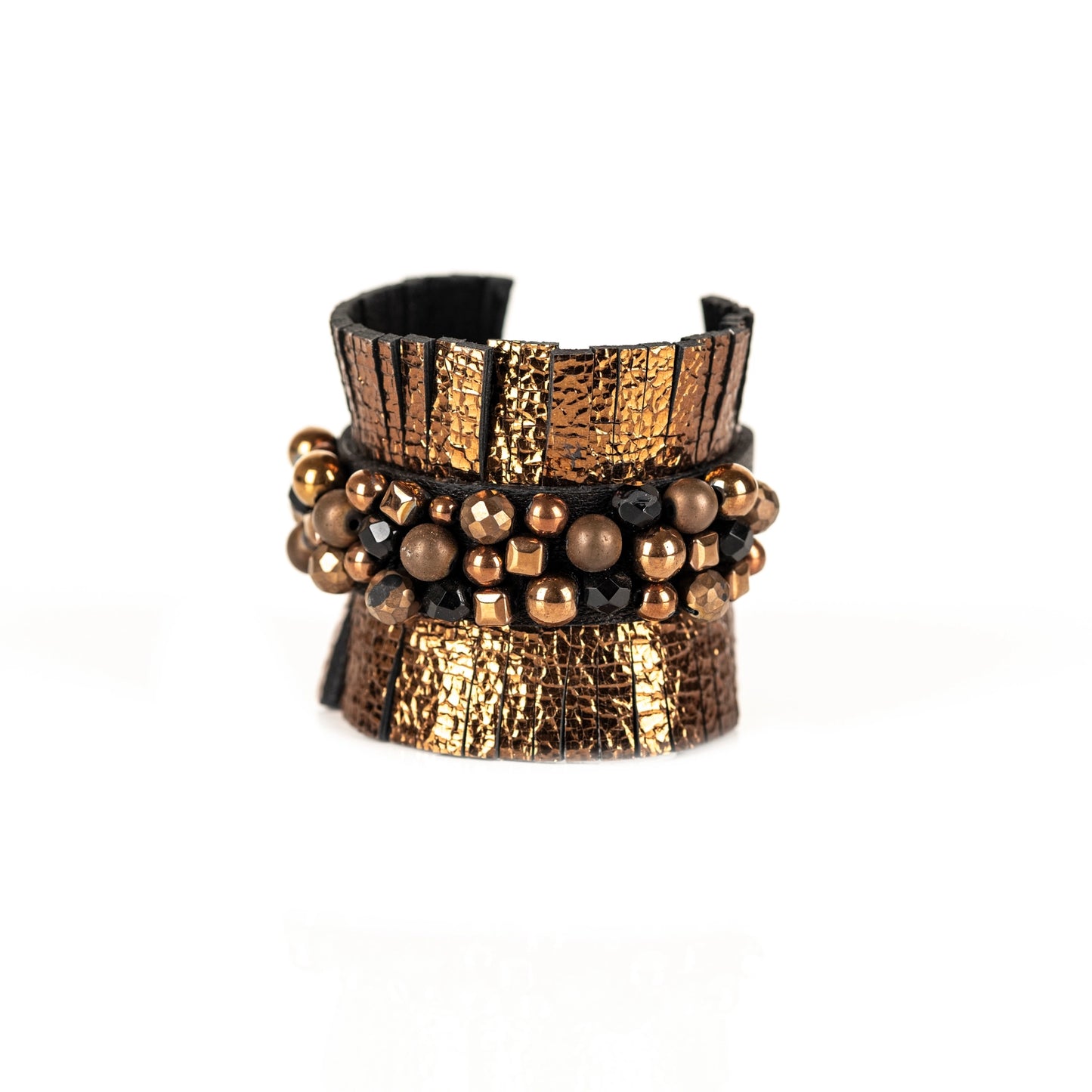 The Worthy Tempest Leather Cuff Bracelet