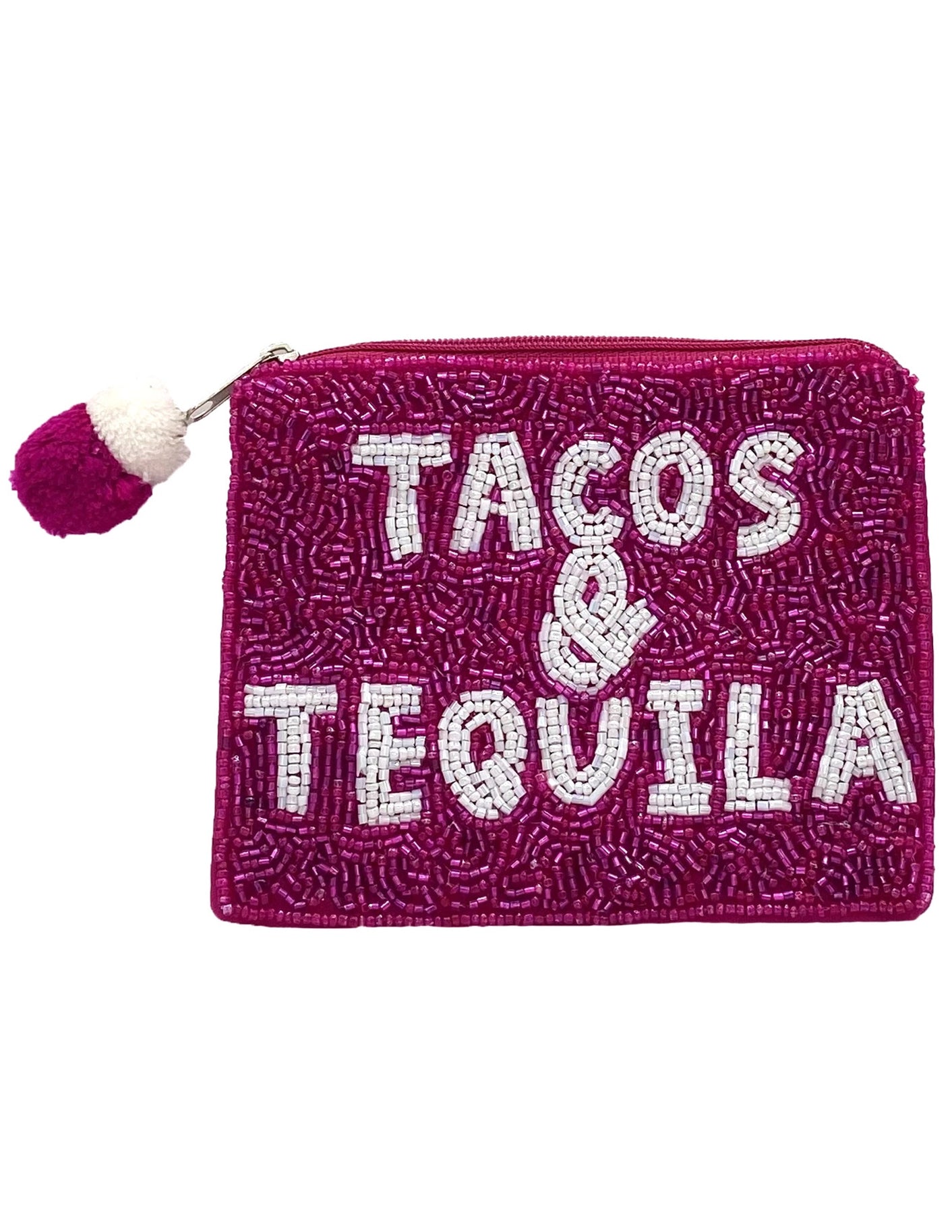 Tacos & Tequila Multi Beaded Coin Purse
