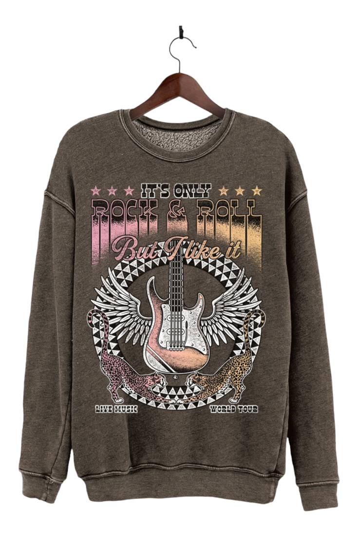 It's Only Rock N Roll But I Like It Sweatshirt - Multiple Colors Available