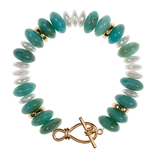 Mixed Stone Beaded Bracelet