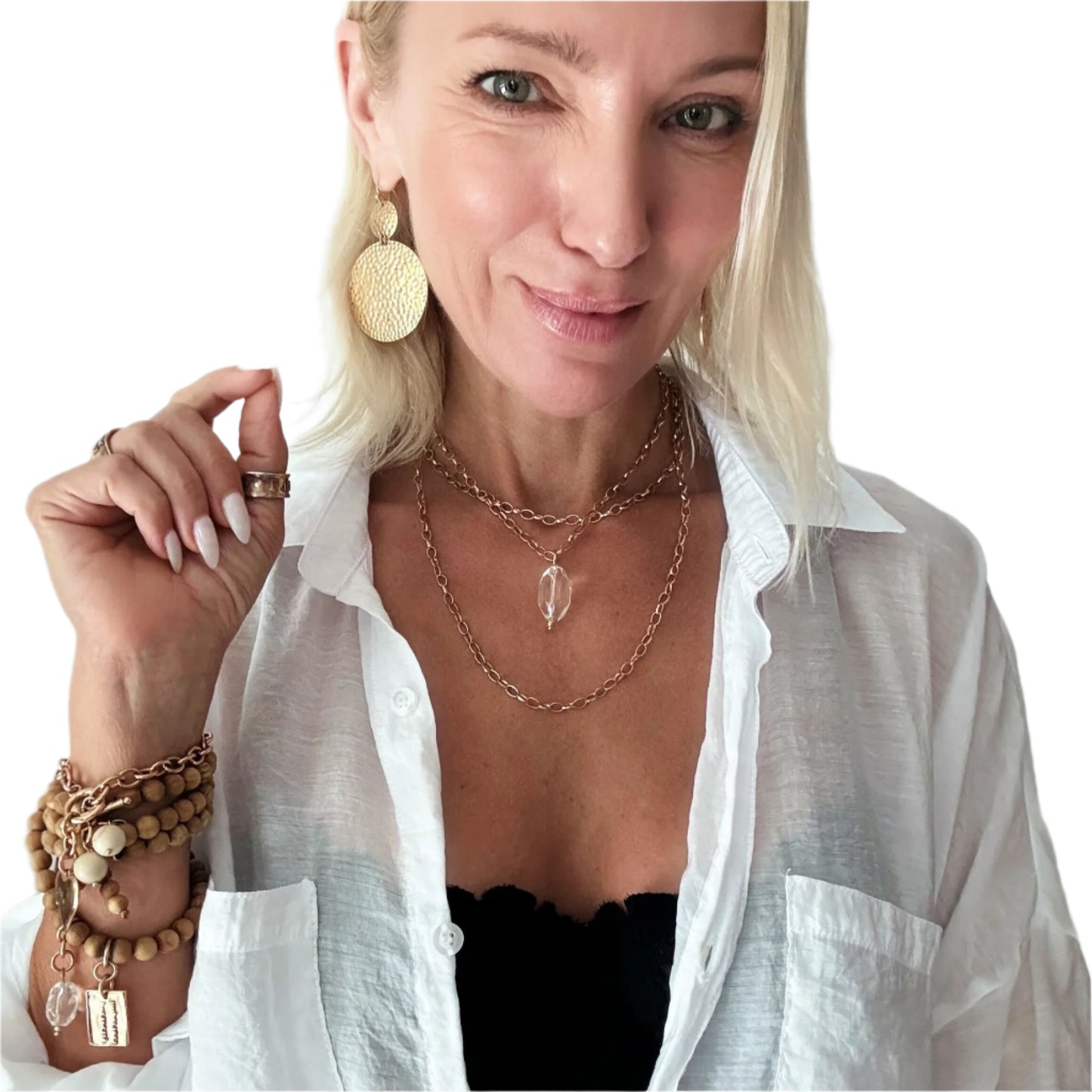 Be the Light Compass Fusion Mantra Layering Bundle Necklace