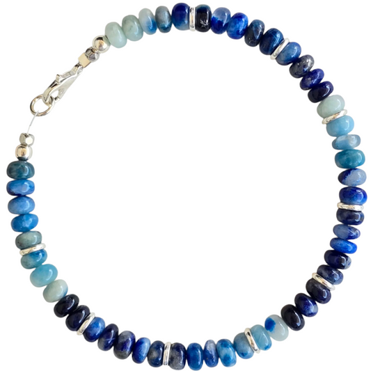6mm Rare Natural Afghanite Reiki Healing Beaded Gemstone Bracelet