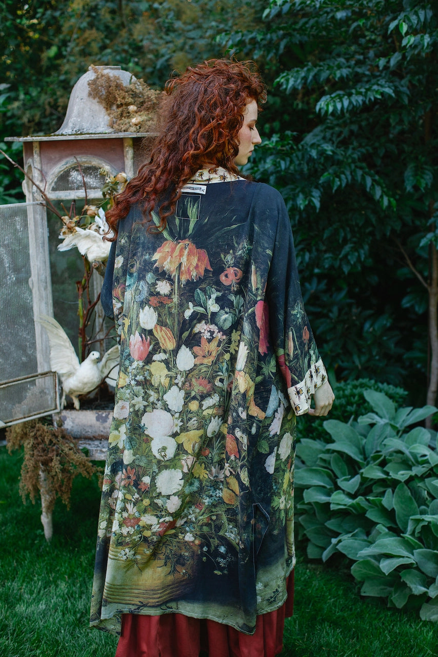 Market of Stars - I Dream in Flowers Bamboo Duster Kimono Robe