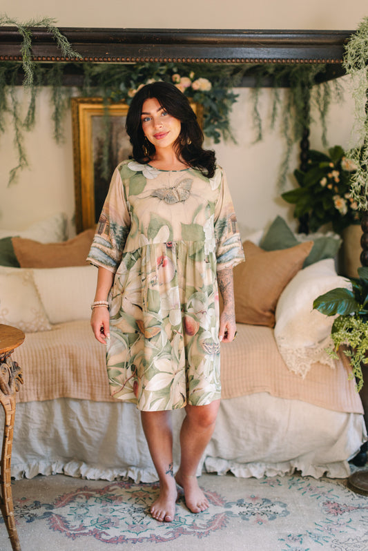 Fleur De Soleil Artist Dress Tunic w/ Pockets & Florals Pre-Order March 2026