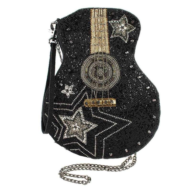 Mary Frances - Superstar Bag Beaded Guitar Crossbody Handbag