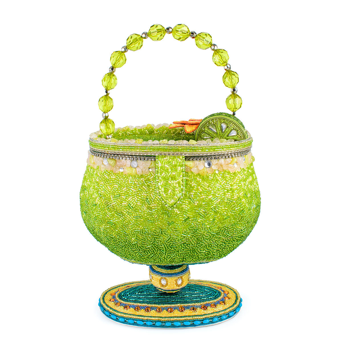 Mary Frances - Salty Beaded Margarita Top Handle Bag