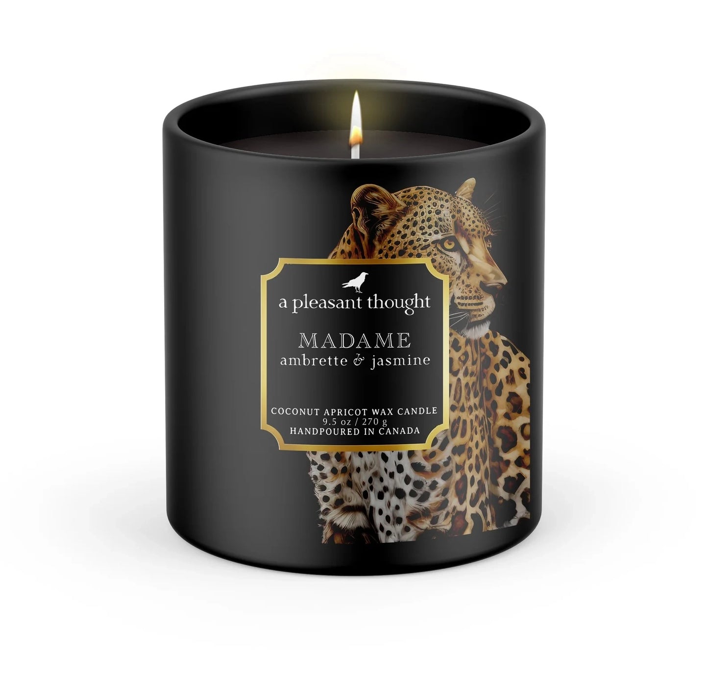 Madame | Ambrette & Jasmine | Raven Candle  -  A Pleasant Thought Candle Co