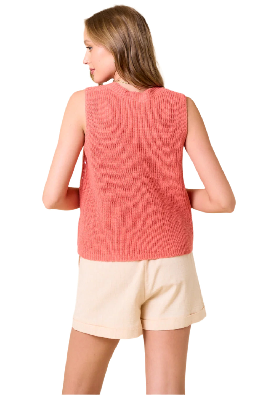Round Neck Summer Sweater Tank Top