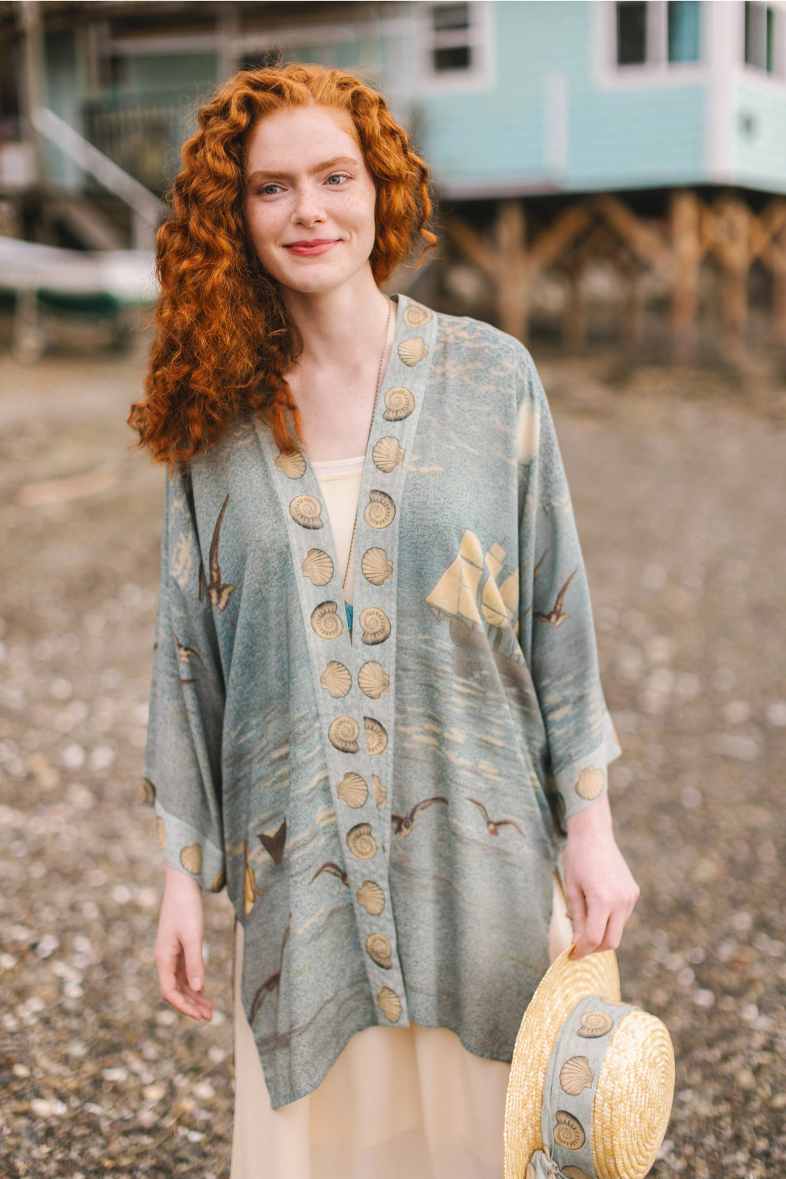 Sunrise Lands Artisan Bamboo Duster Kimono Robe