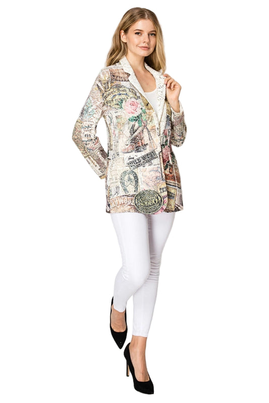 Rose West Embellished Lace Blazer - Ships Late September