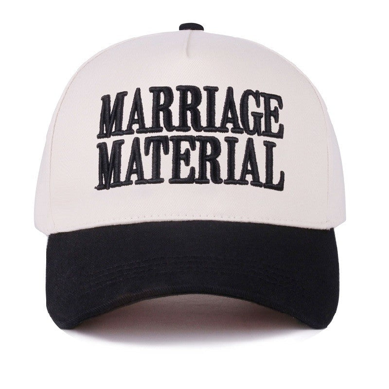 Marriage Material Two Tone Canvas Cotton Cap & Colors - Available in 7 Colors