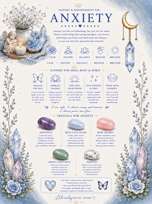 Anxiety Support Gemstone Bracelet Stack
