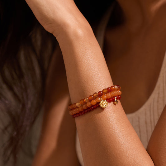Manifest Protection Gemstone Bracelet Trio