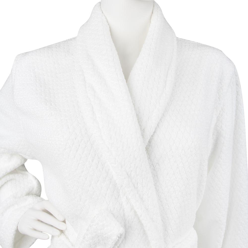 Everplush Hotel Spa Collection Diamond Jacquard Bathrobe