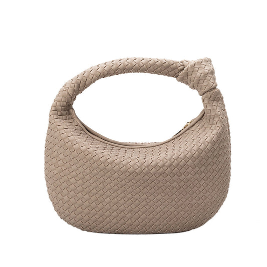 Melie Bianco Brigitte Mushroom Recycled Vegan Suede Shoulder Bag