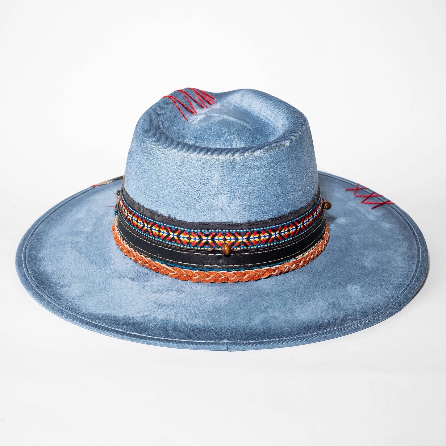 Top Quality Vegan Suede Hat - Coachella Cowgirl Denim