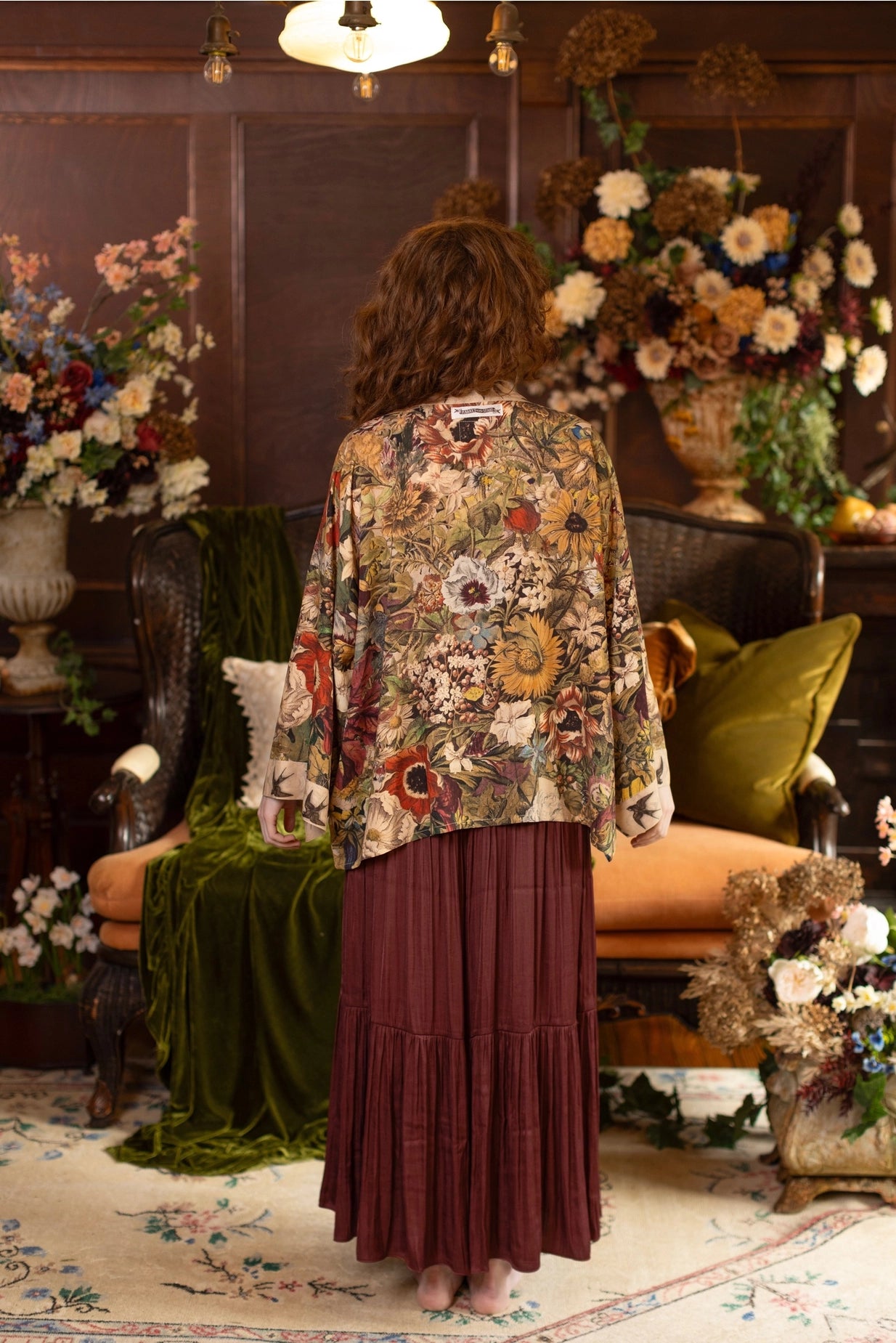 Golden Hour Pixie Duster Crop Kimono w/ Floral Print Pre-Order - Ships August 2026