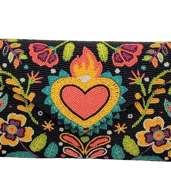 Beaded Lovegarden Clutch