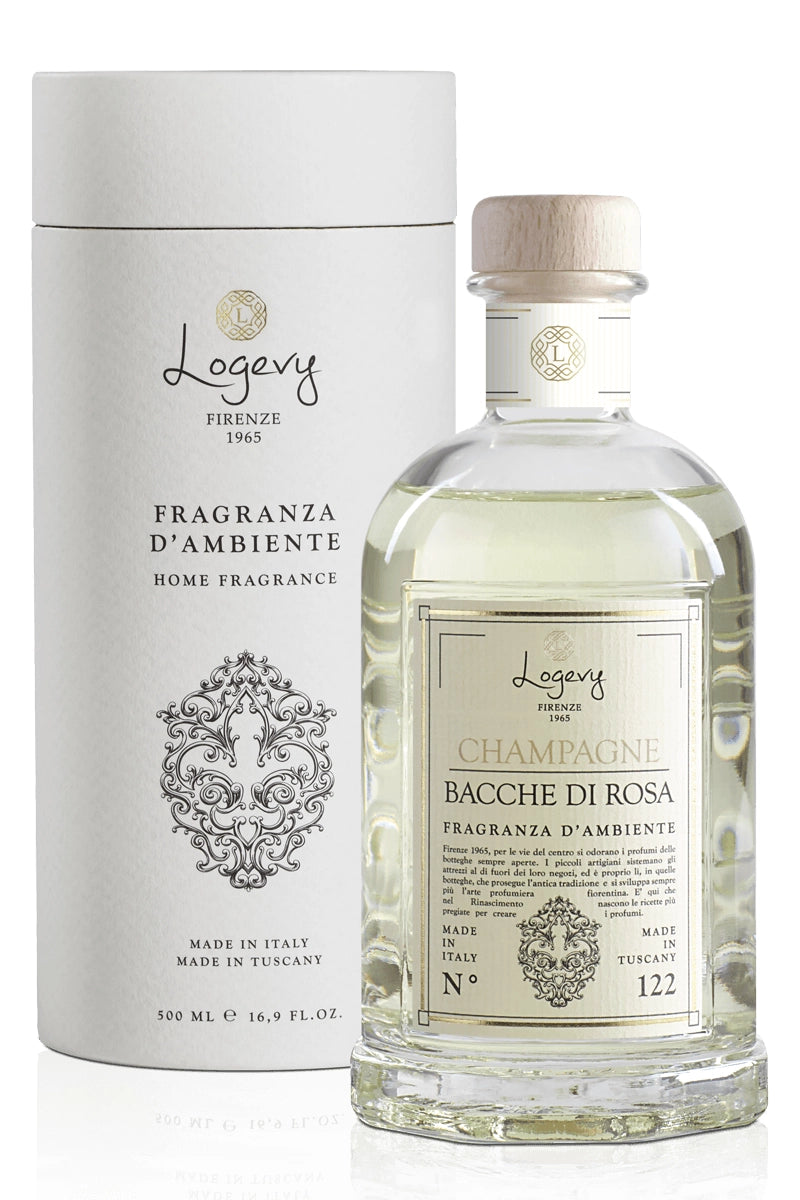 Logevy Firenze 1965 - Home Fragrances - Champagne E Bacche Di Rosa Luxury Reed Diffuser