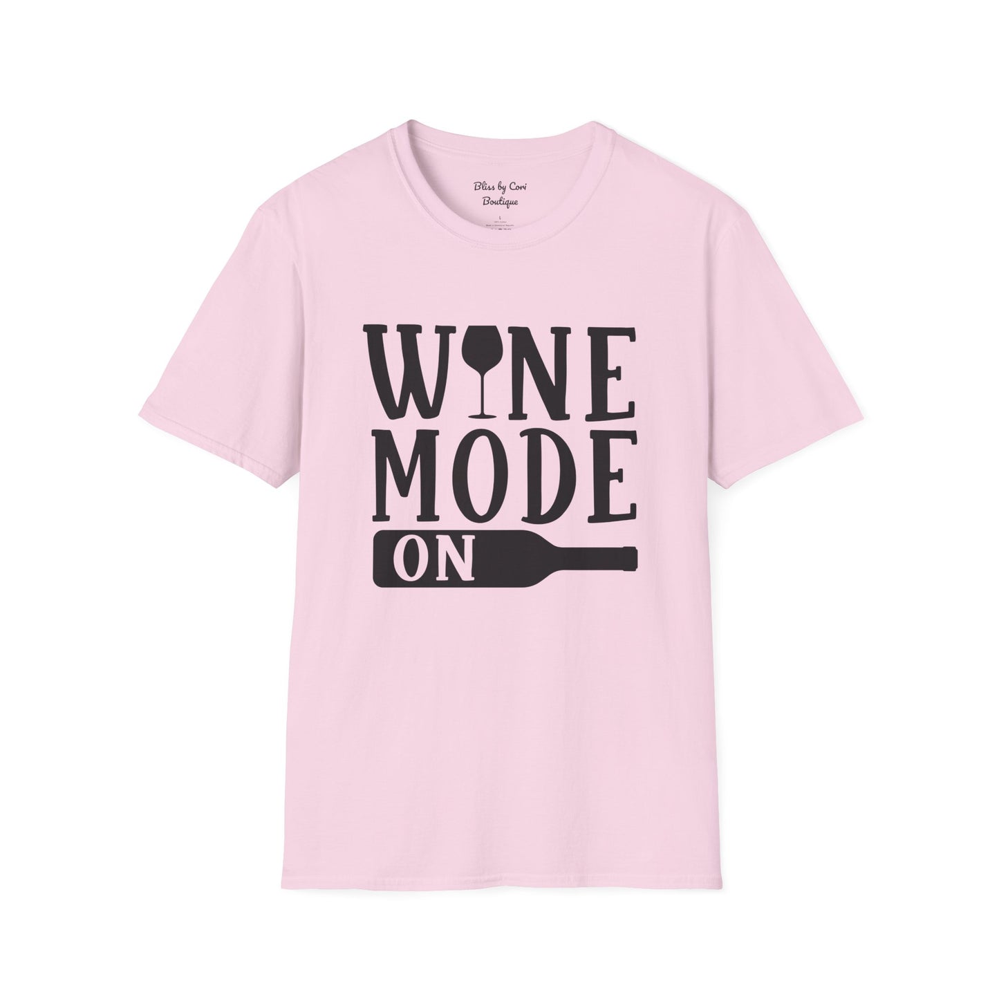 Wine Mode On Softstyle T-Shirt Available In 14 Colors